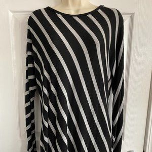 Tunic Striped Long Sleeve Shirt